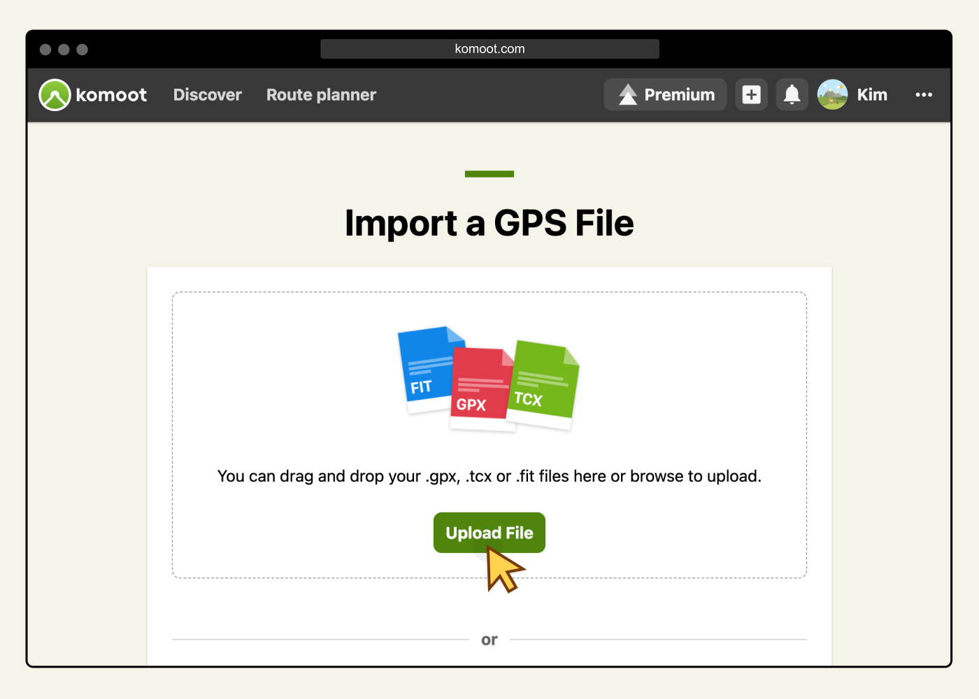 Export and import GPS files – komoot